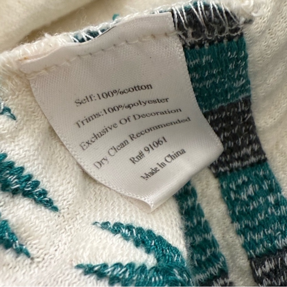 Johnny Was Biya Lela Embroidered Wrap Cardigan Coat Medium Boho Southwestern - Picture 10 of 10